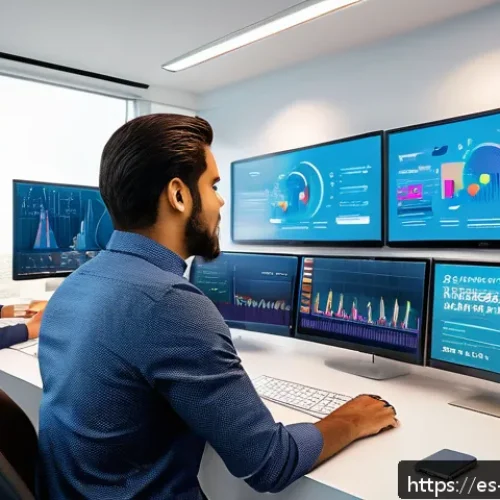 Home 30 브랜드 마케팅 캠페인 효과 측정법 - A vibrant digital marketing control room with multiple large screens displaying real-time analytics ...